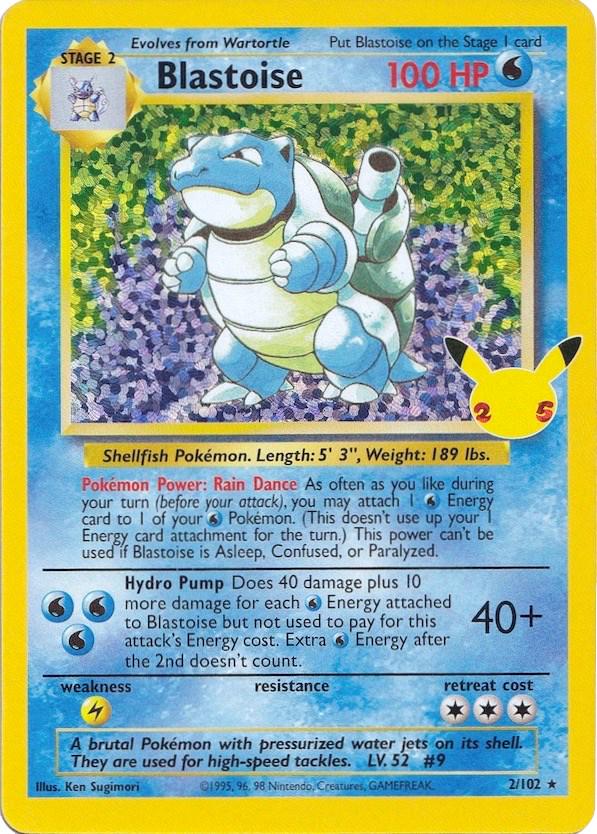 Blastoise 2/102 Celebration
